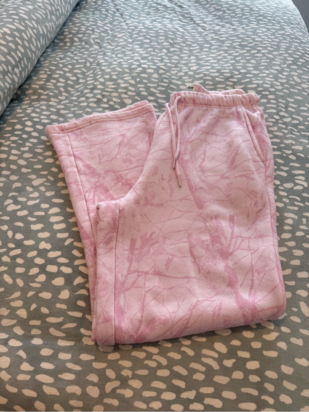 Dairy Boy bubblegum pink camo sweatpants